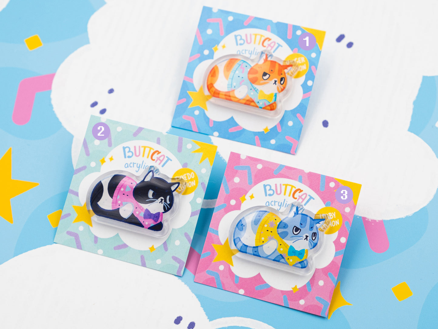 Pin's Acrylique Buttcat