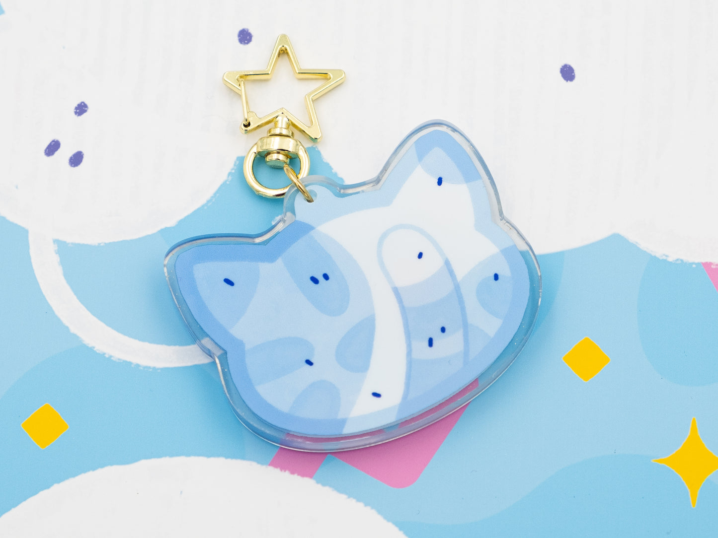 Star Cat Keychain