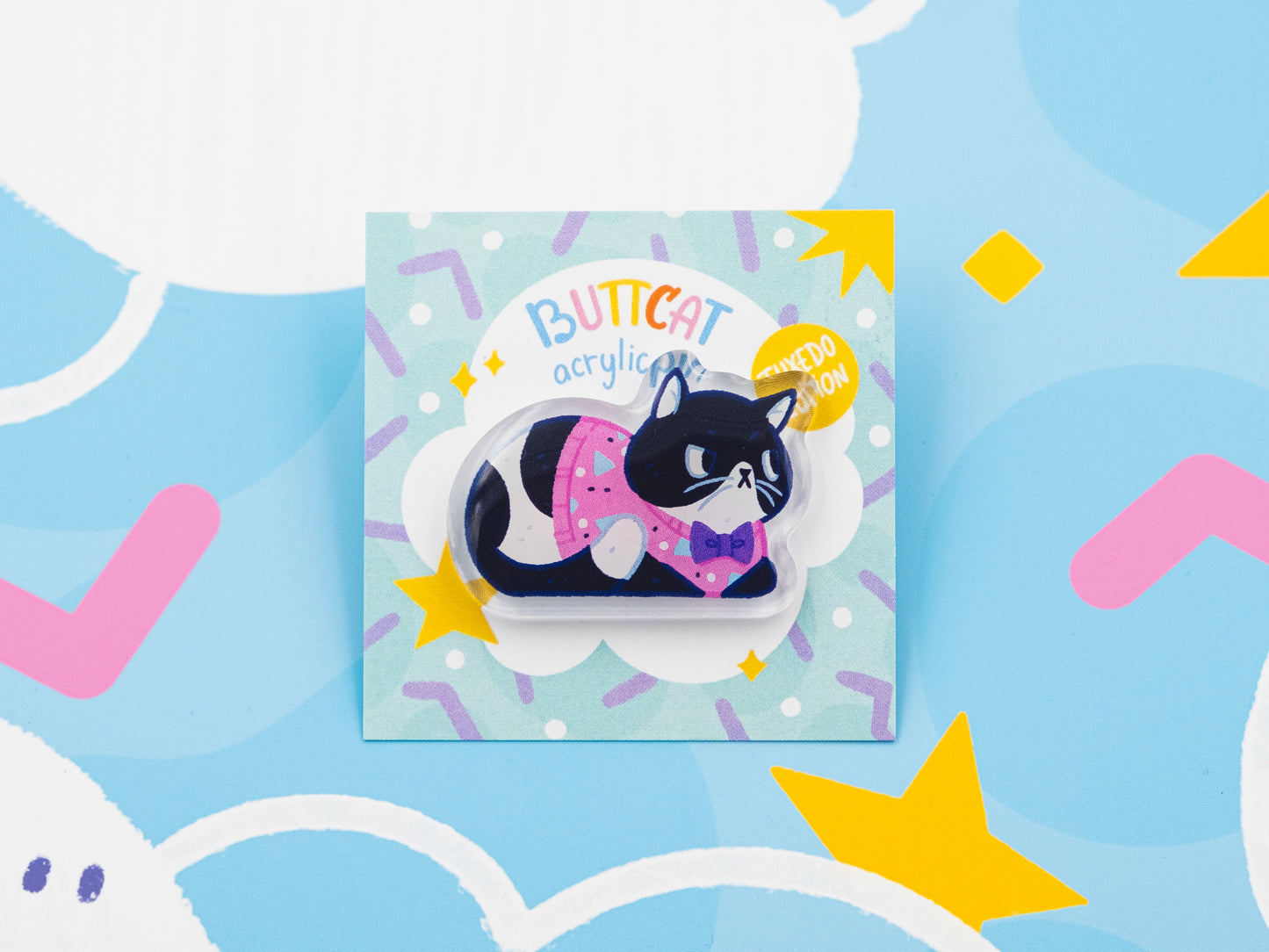 Pin's Acrylique Buttcat