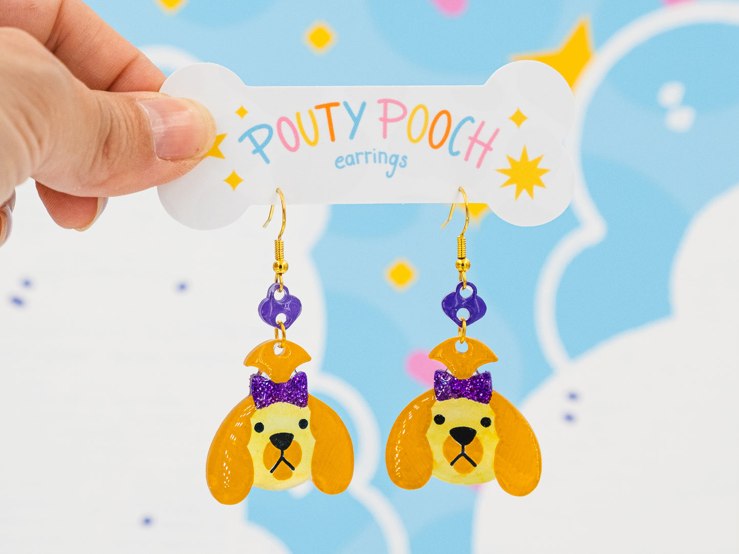 Boucles d'oreilles Pouty Pooch