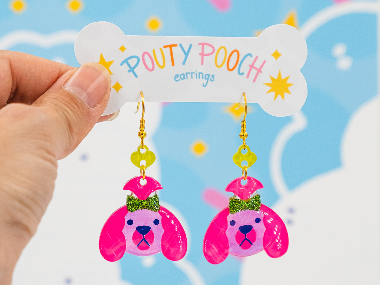 Boucles d'oreilles Pouty Pooch