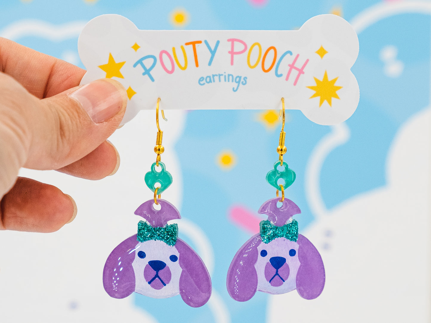 Boucles d'oreilles Pouty Pooch