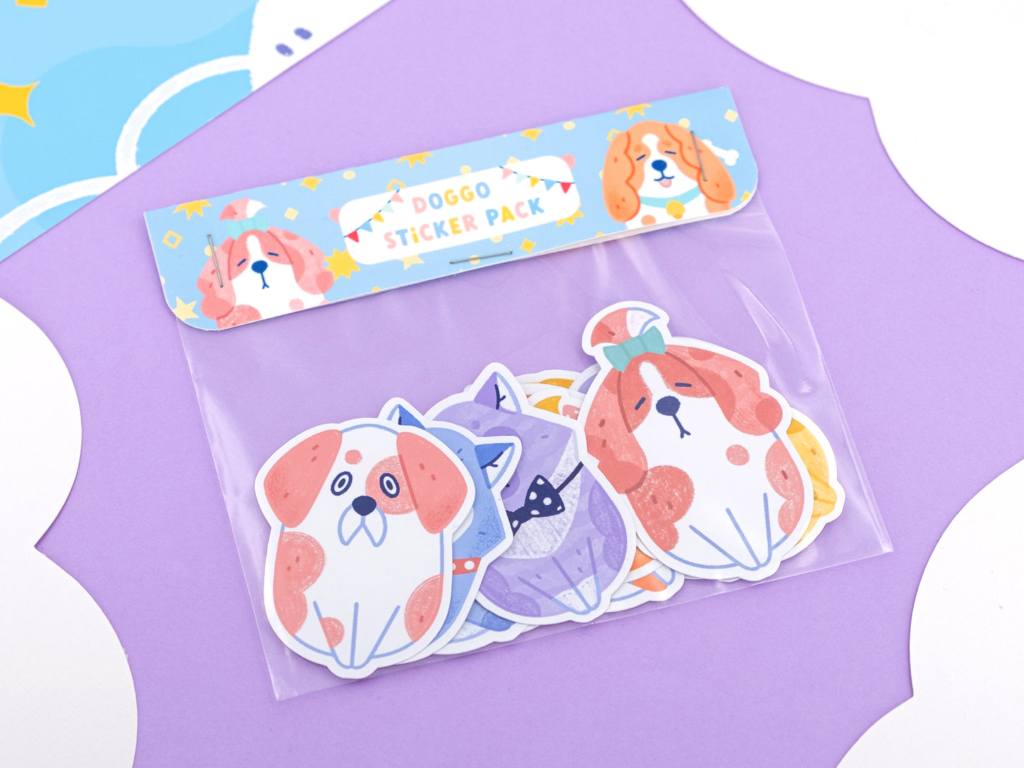 Pack de stickers doggos