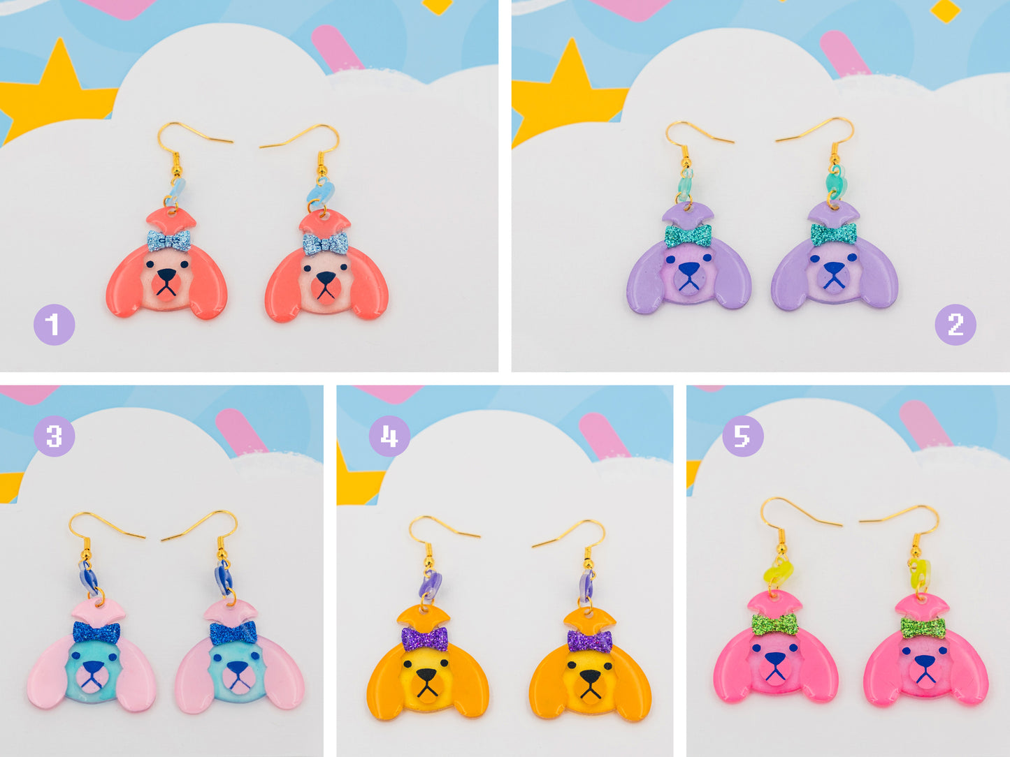 Boucles d'oreilles Pouty Pooch