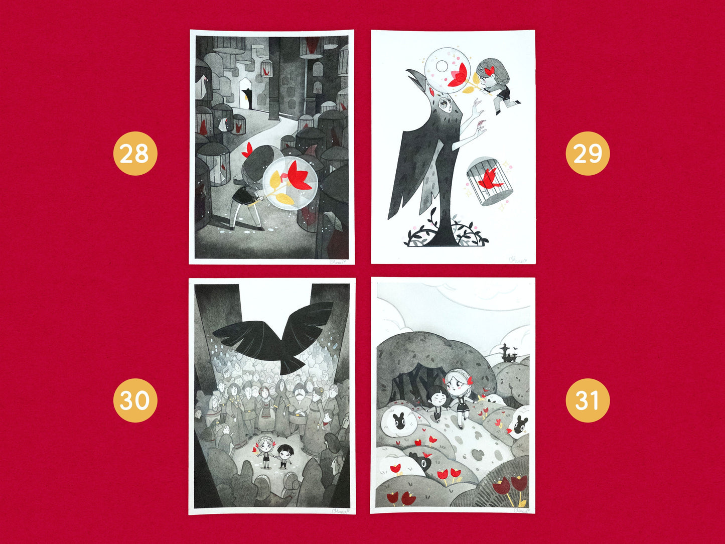 The Flower of Dew Original Art