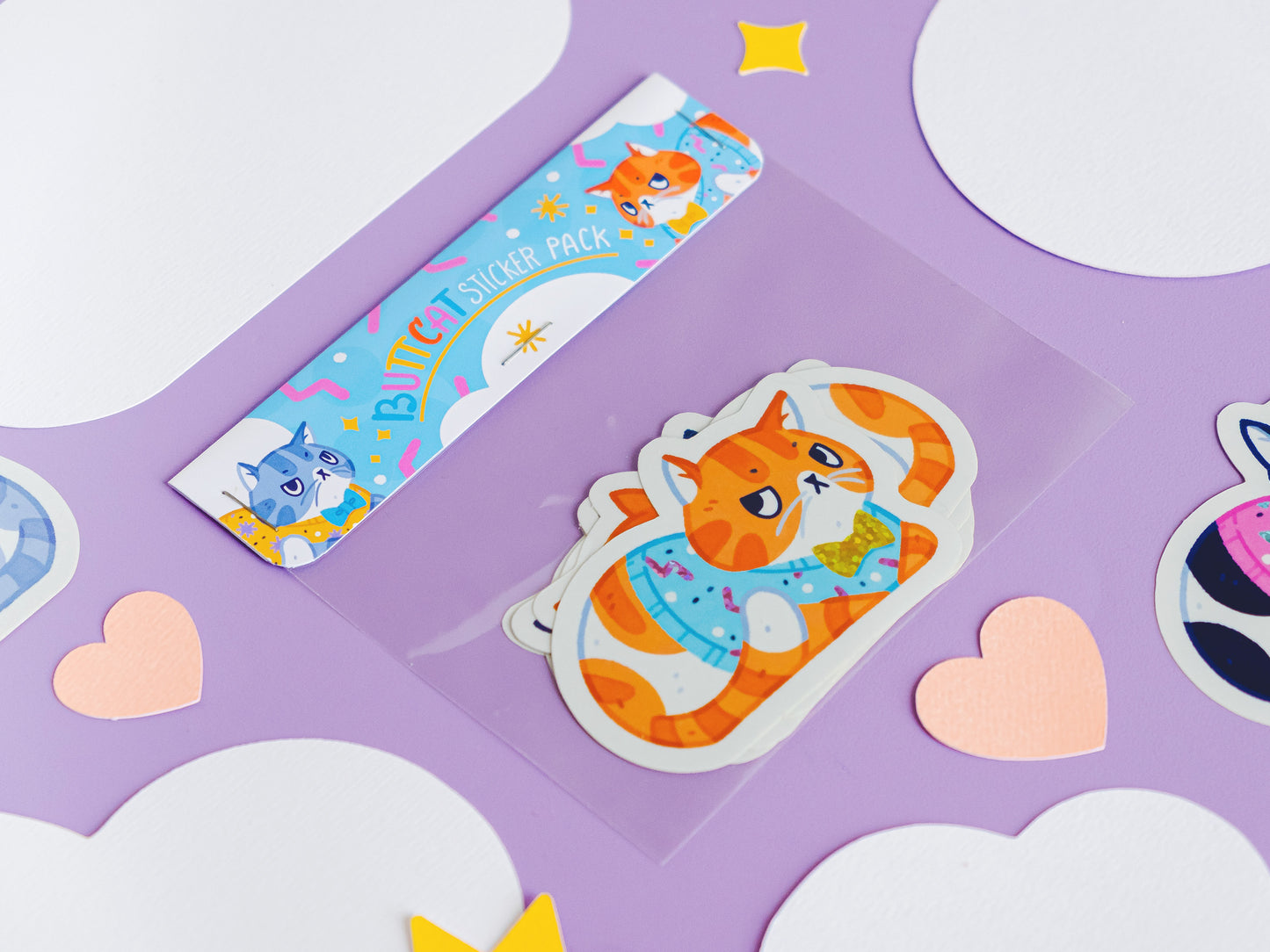 Buttcat Stickers