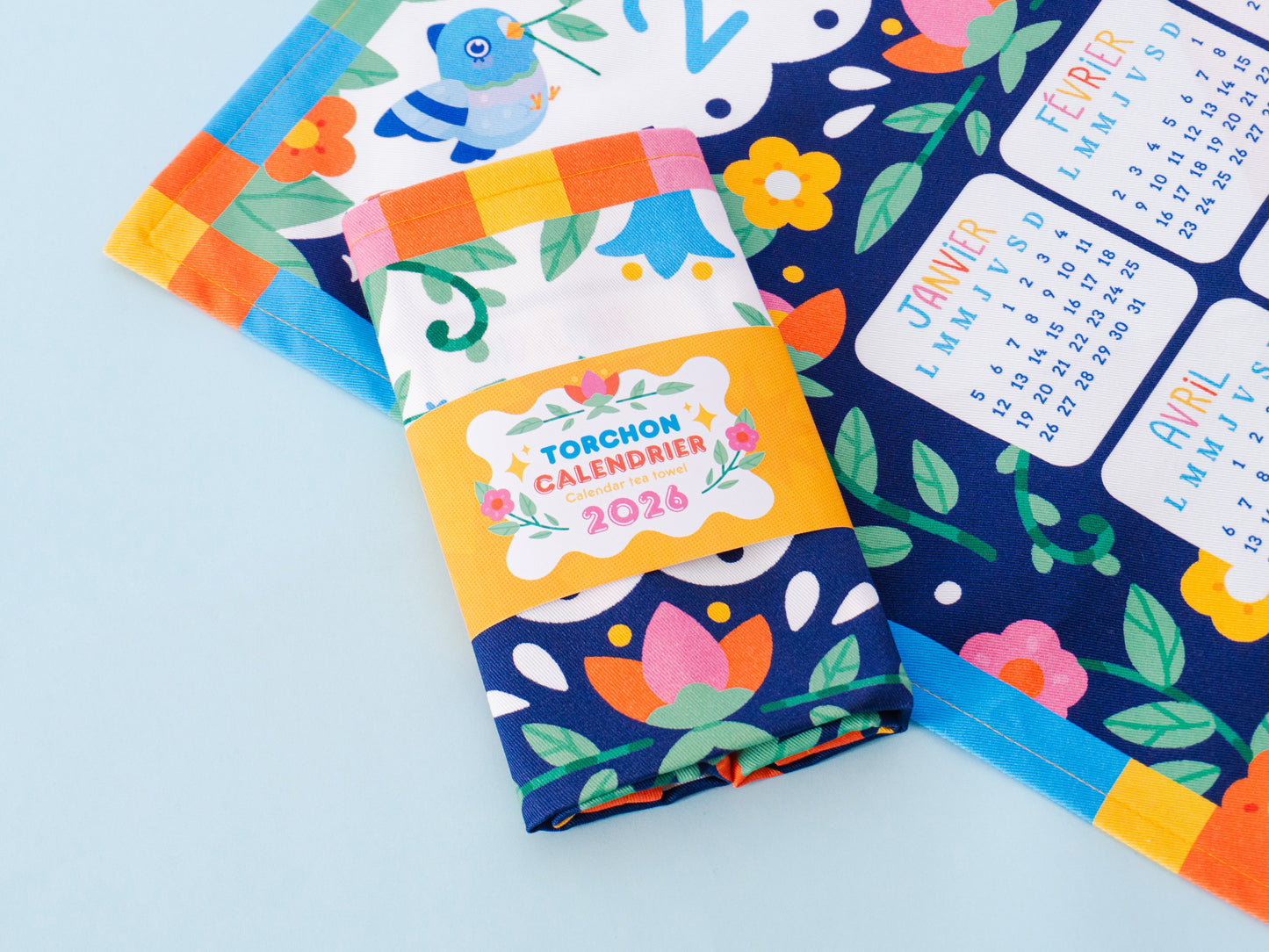 2026 Calendar Tea Towel