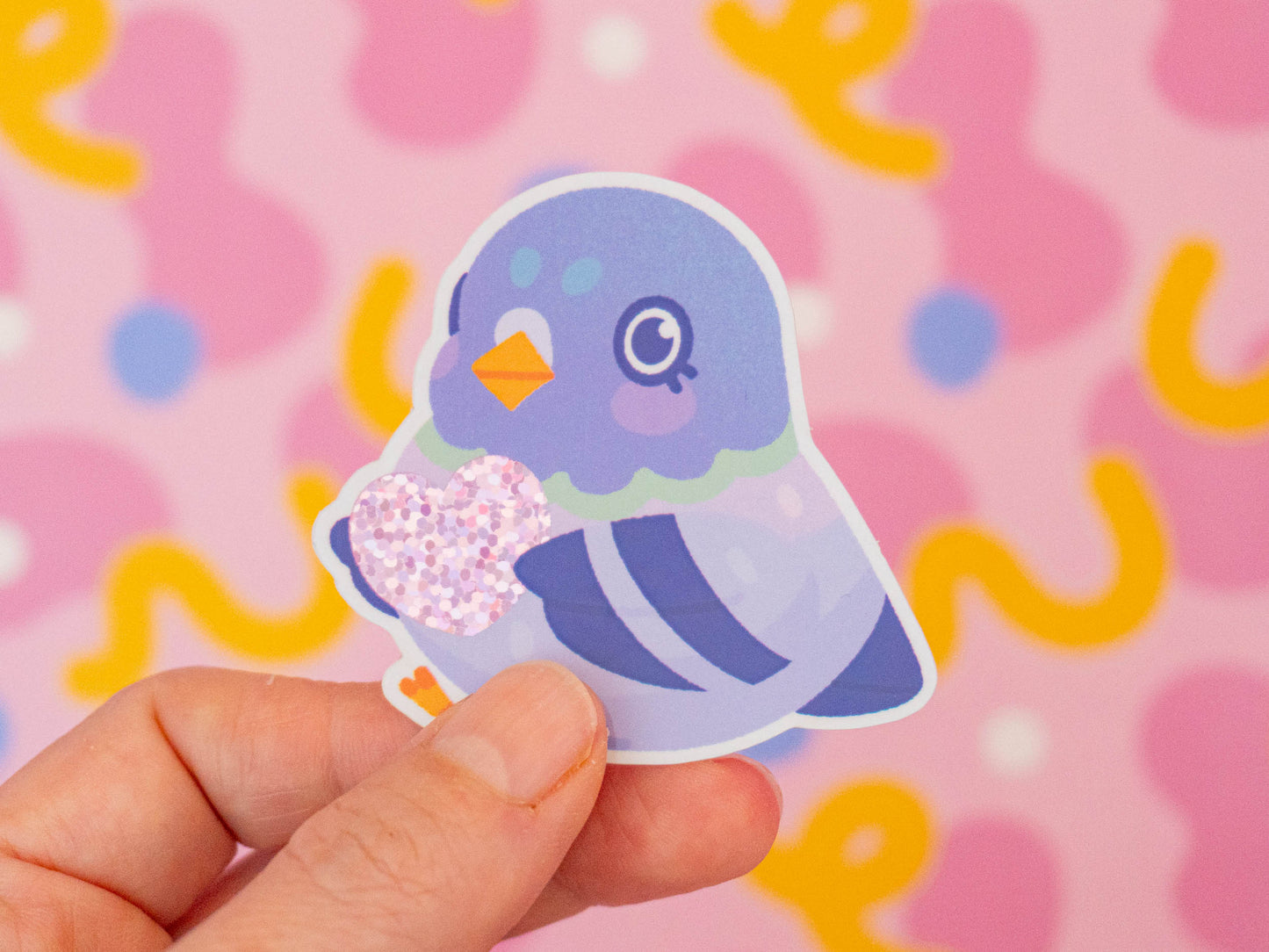 Heart Pigeon Sticker