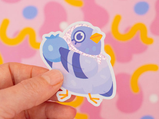Blueberry Pigeon Sticker