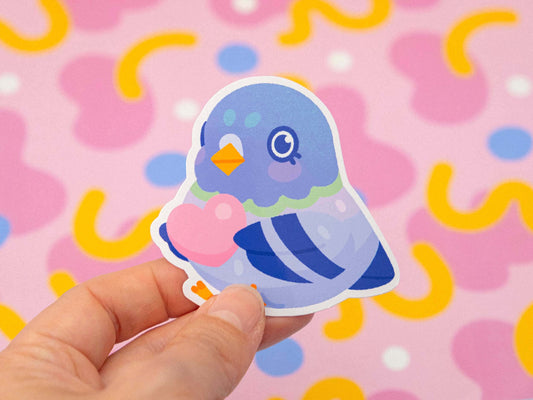 Heart Pigeon Sticker