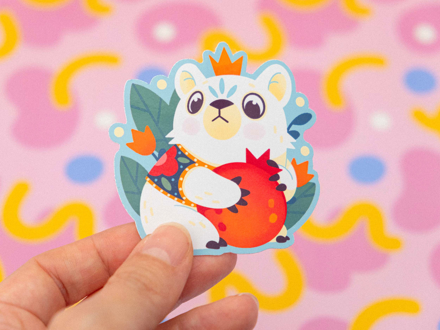 Pomegranate Bear Sticker