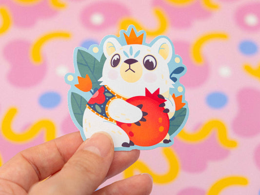 Pomegranate Bear Sticker