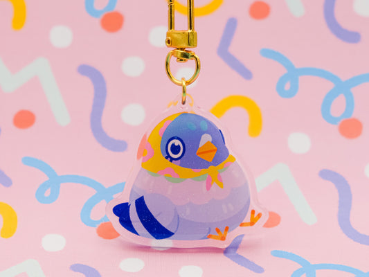 Babooshka Pigeon Keychain