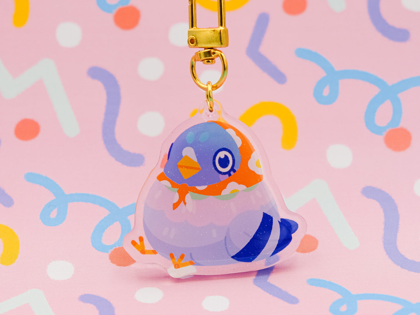 Babooshka Pigeon Keychain