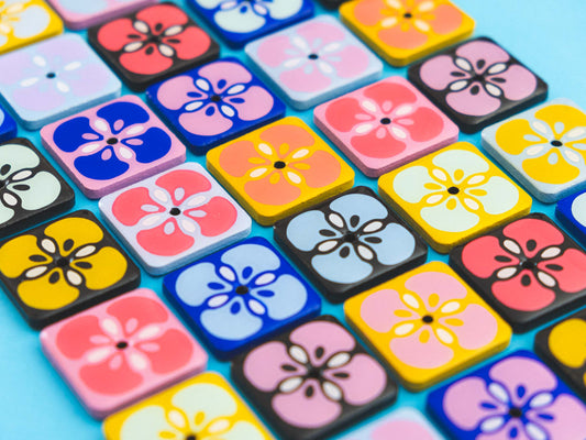 Floral Tiles Earrings
