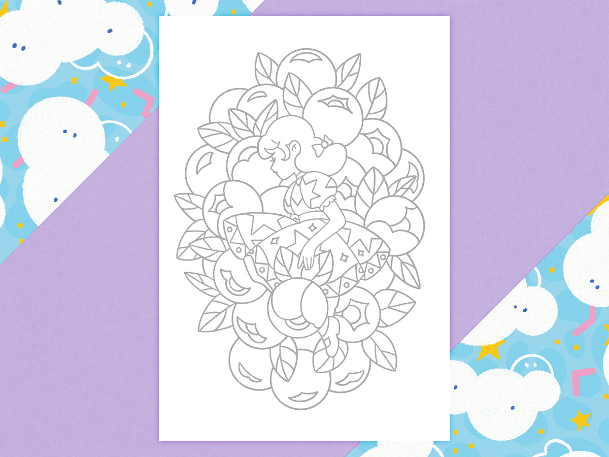 Floraison - Page de coloriage
