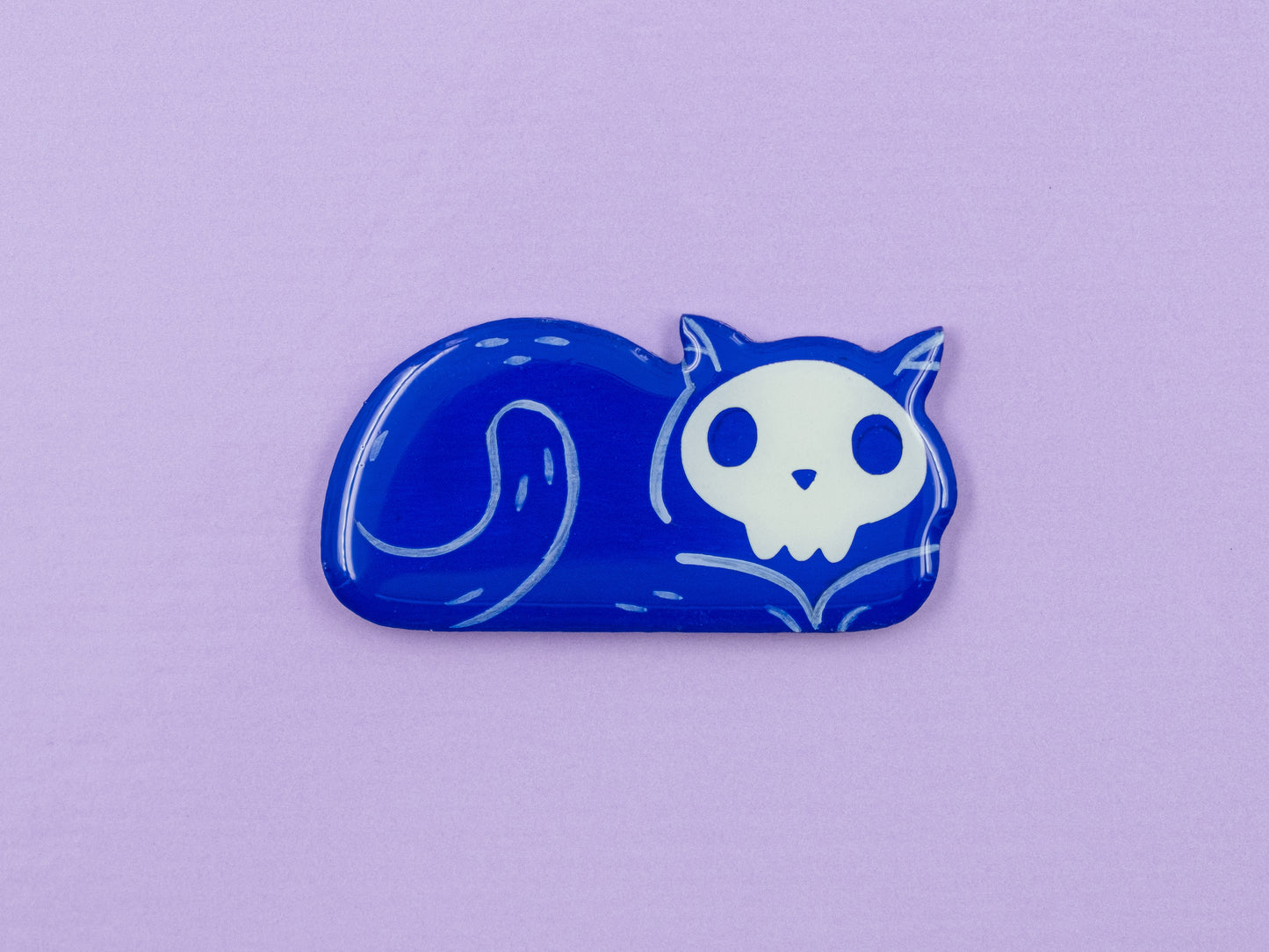 Painted Cat Magnets & Pins