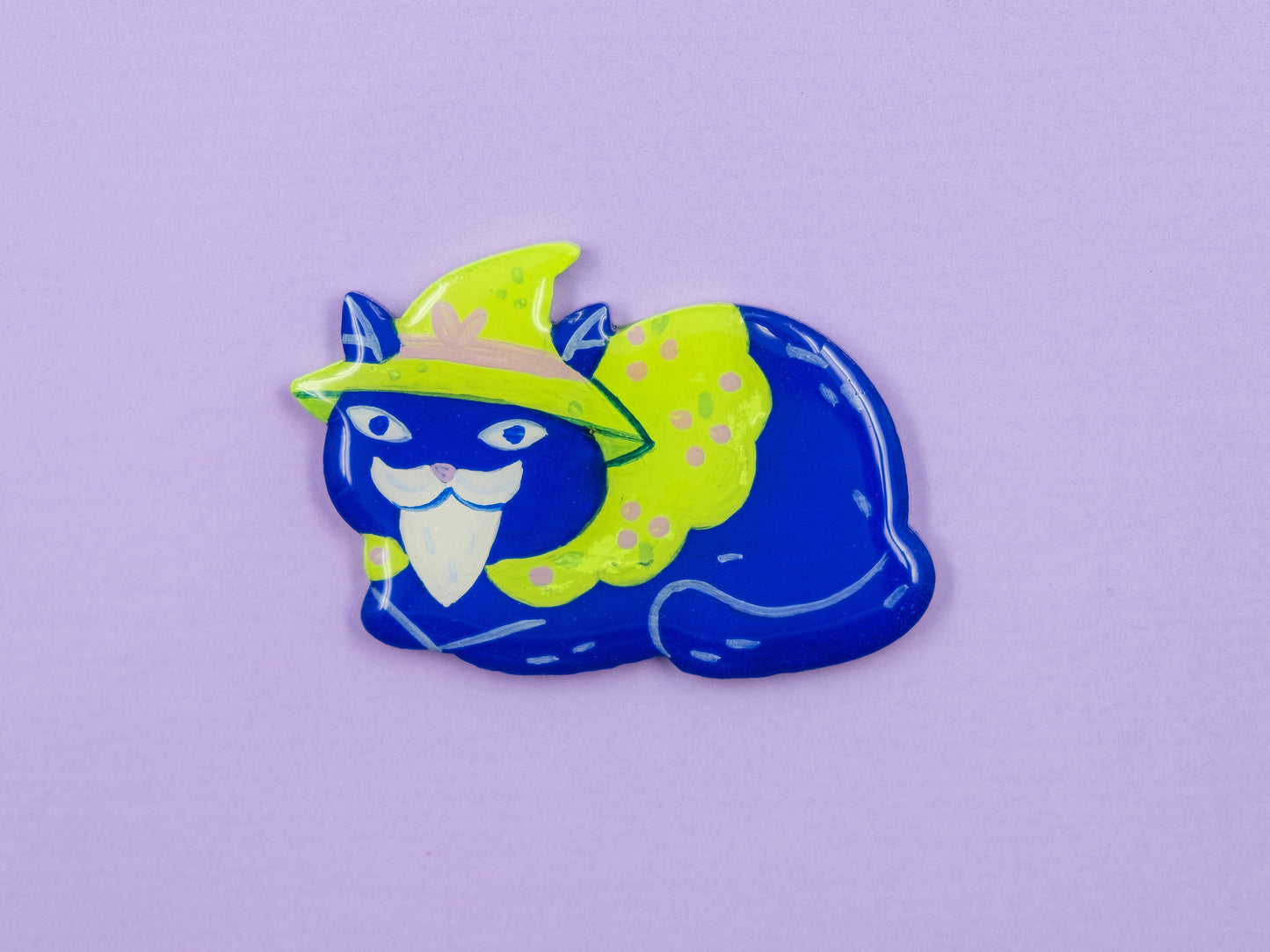 Painted Cat Magnets & Pins