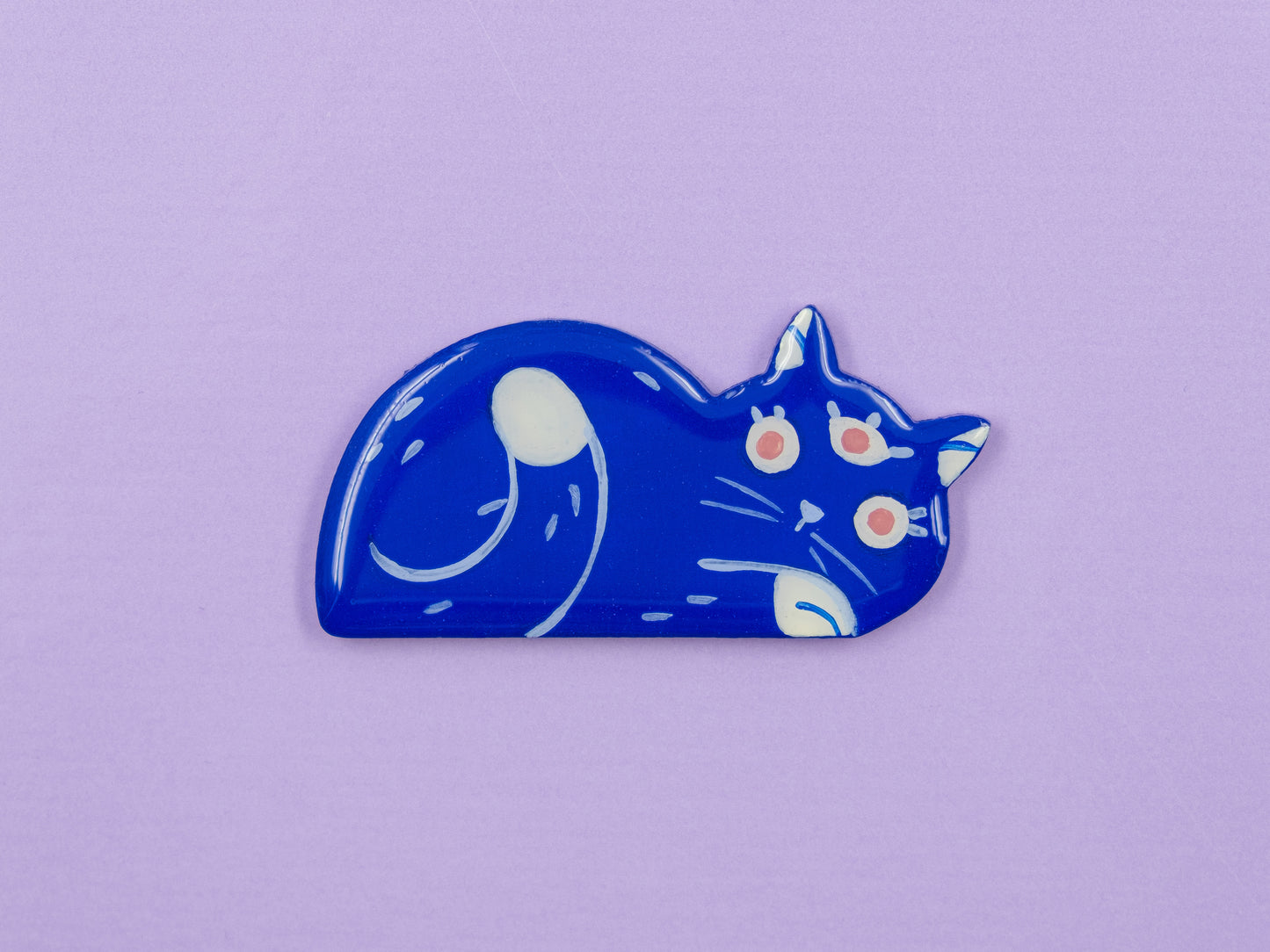 Painted Cat Magnets & Pins