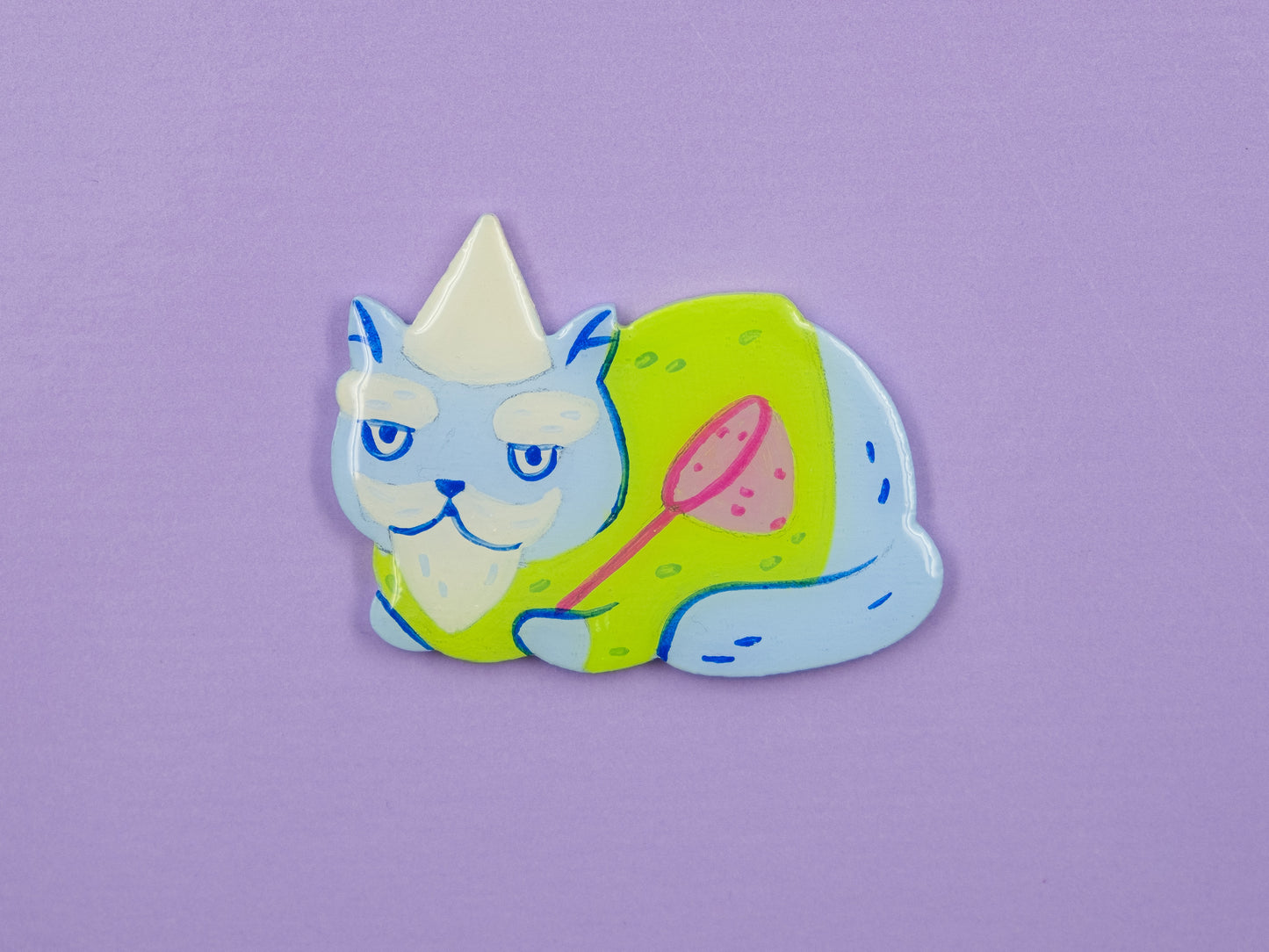 Painted Cat Magnets & Pins