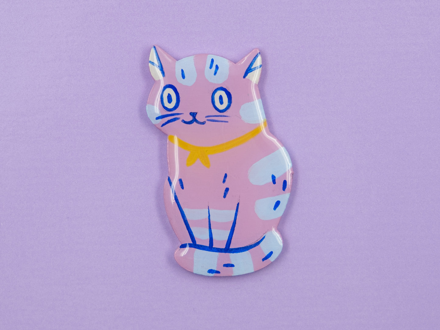 Painted Cat Magnets & Pins