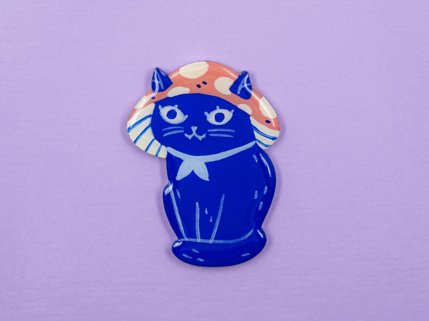 Painted Cat Magnets & Pins