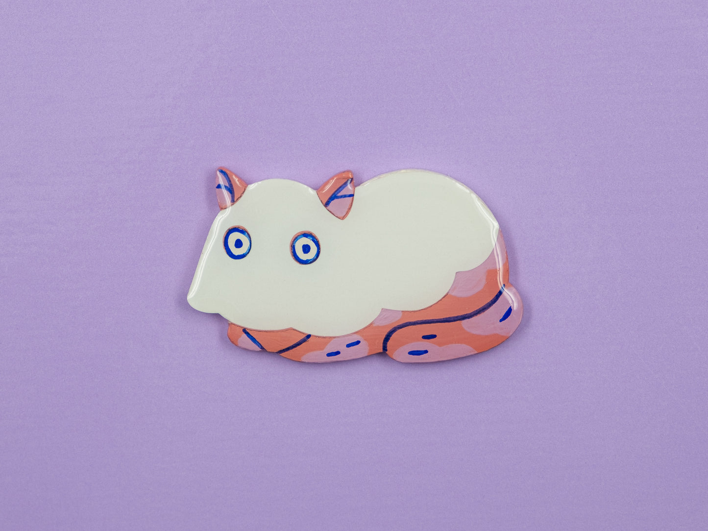 Painted Cat Magnets & Pins